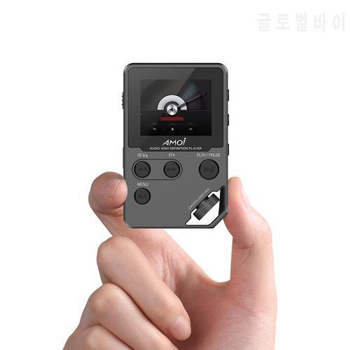 Amoi C10 Hifi mp3 Music Player HD Lossless Mini Sports Jogging DAC Radio FM TF DSD Ebook Stereo Recorder Trackwheel Walkman