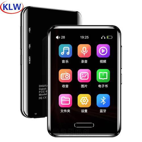 KLW 2.8 Inch TFT Full Touch Color Screen Lossless Mp3 MP4 Music Video Player Build in Bluetooth Speaker Flash Memory FM Radio