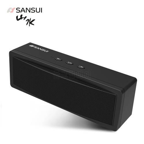 SansuiT18 double-horn Bluetooth speaker super dynamic bass boost 3d surround household outdoor small speaker wireless Bluetooth
