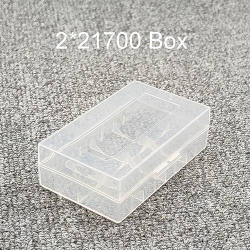 2*21700 Battery Storage Box 21700 Battery Holder 21700 Battery Case Plastic Box 21700 Box Transparent