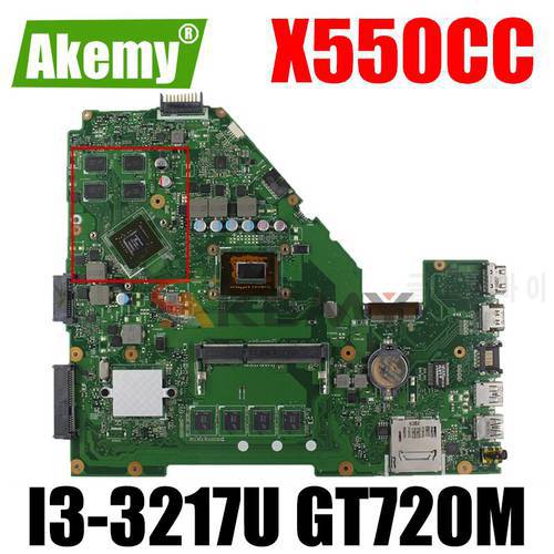 X550CC Motherboard 2GB 4GB RAM 1007U I3 I5 I7 CPU GT720M GPU For Asus Y581C X552C X550C X550CL A550C K550C Laotop Mainboard