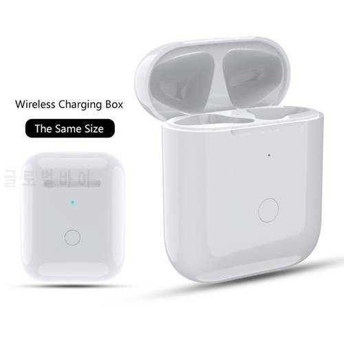 Replacement Wireless Charging Box With LED Indicator Light For air-pods Bluetooth-Compatible Earphone 450mAh Battery Charger