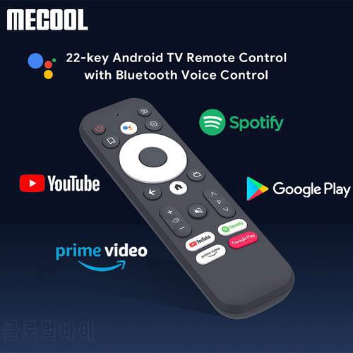 Mecool Bluetooth Replace Remote Control For KD2 KM7 TV BOX With 22 Keys Google Voice Certified Assistant