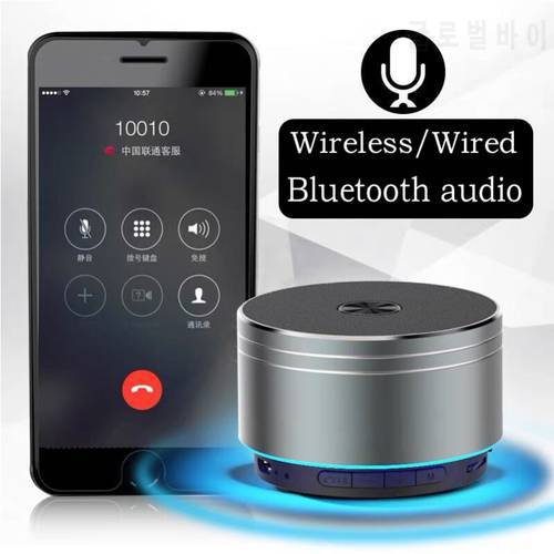 Mini Portable Speaker Bluetooth Wireless Car Audio Support TF Card USB Charging speakers Metal subwoofer 5.0 stereo