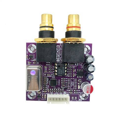Nvarcher ES9018K2M Expansion Board I2S HiFi DAC Digital Audio Sound Card Decode Board Encoder For Raspberry Pi 2B 3B 3B+ 4B