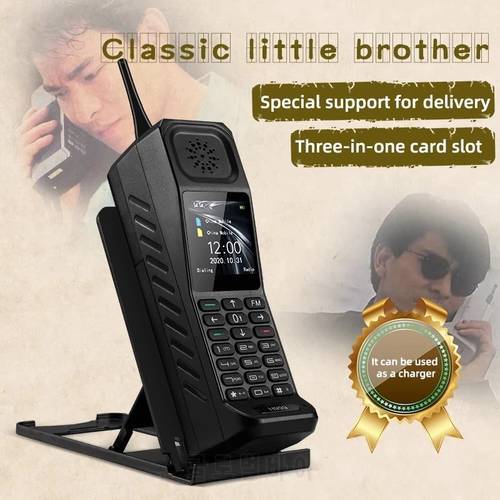 New Retro Cell phone H999 Dual Sim Card Loud Speaker FM Radio MP3 MP4 Strong Torch Power Bank Mini Mobile Phones 2022