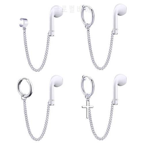 1pc Fashion Anti-Lost Ear Clip Bluetooth Earphone Holders Accessories Unisex Earrings For Airpods 1 2 3 For Airpods Pro Earrings