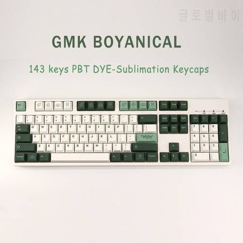 143 Keys GMK Botanical Keycaps PBT DYE-Sublimation Mechanical Keyboard Keycap Cherry Profile For MX Switch
