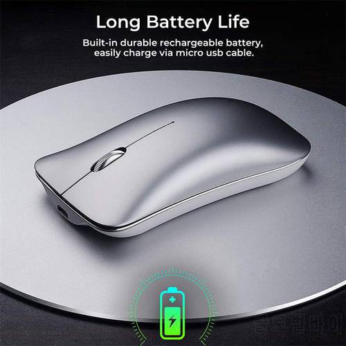 PM9 Aluminum Alloy Wireless Mouse Rechargeable Silent Computer Office Game Cute for MacBook Asus Lenovo Laptop Bluetooth Mouse