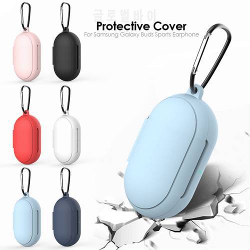 Anti-shock Flexible Silicone Full Protective Cover Case for Samsung Galaxy Buds Shockproof Protective Earphone Cases With Hook