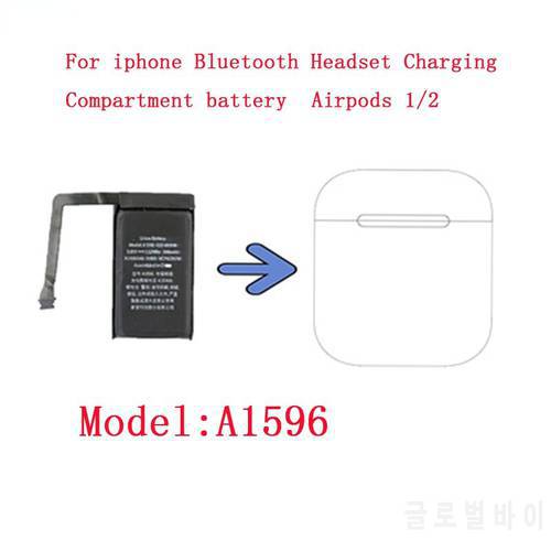 3.8V 400mAh Battery For TWS Bluetooth Headset Charging Compartment Battery For Airpods 1 2 Wireless Charging Box