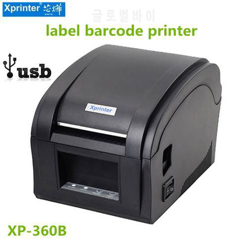 XP-360B Thermal Label Printer Barcode Sticker Receipt Printers Print Bill Machine 20mm-80mm Xprinter