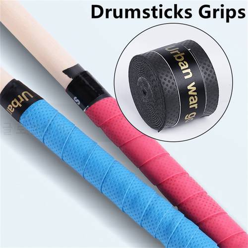 2pcs Drum Stick Grips Anti-slip Absorb Sweat Grip Wrap Tape For 7A 5A 5B 7B Drumstick For Drummer Bands Also Use For Fishing Rod