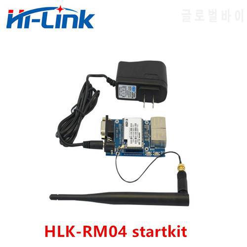 Free shipping HLK-RM04 Uart Serial Port to Ethernet WiFi Wireless Module with Adapter Board Development Kit