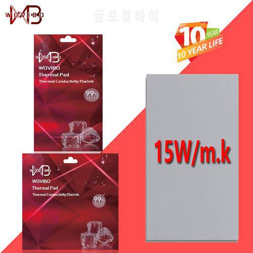 Wovibo Silicone Pad 15W /m.k For CPU GPU RAM M.2 Nvme SSD LED Motherboard 120 mm 85mm 1mm 2mm 3mm Thermal pad Heat Dissipation
