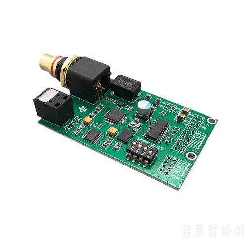 Nvarcher I2S IIS Optical Coaxial Analog Audio Signal Processing Conversion Switch Board for Amanero Italian USB Interface
