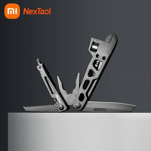 NexTool 9 In 1 Multi-Function wrench knife Folding Tool Multi-Purpose Pliers Wood Saw Slotted Screwdriver Kitchen Cutter