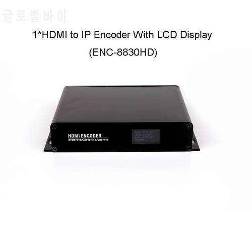 H265 H264 HDMI IPTV Streaming Encoder With LCD SRT RTSP RTMPS IP Video Facebook YouTube Encoder