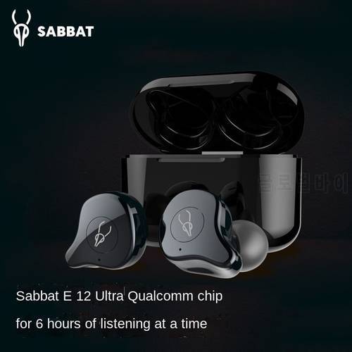 Sabbat E12 Ultra APTX Bluetooth 5.2 Earphone True Wireless Earbuds TWS Stereo Sport Headset Waterproof Hifi Noise Reduction