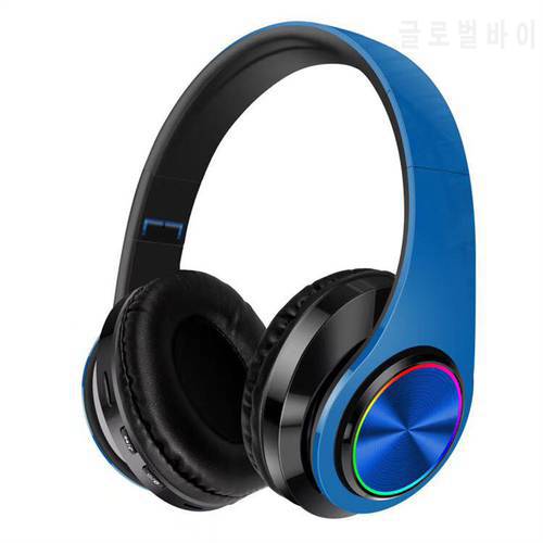 Bluetooth-compatible 5.0 Headphones,B39 Wireless Foldable Music Earphone Support SD Card,Gaming Computer Luminous Sports Headset