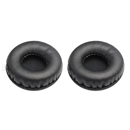 1 Pair Universal Soft PU Earpads Protein Skin Foam Headphones Cushions for Sony ATH Philips Replacement Round Headset Ear Caps