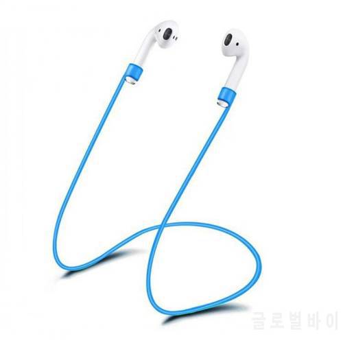 Portable Anti-loss Silicone Earphone Cord Holder 55/70 Cm Cable For Apple Iphone X 8 7 AirPods Wireless Earphone Neckband Cord