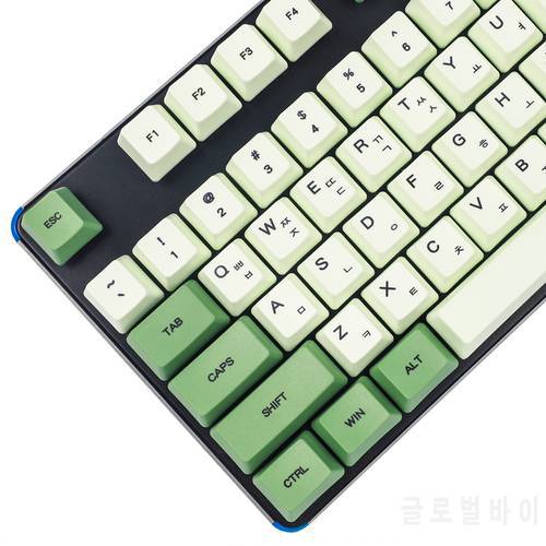 Matcha OEM Profile Dye Sub PBT Keycap Japanese Korean English For MX Keyboard 104 87 61 Melody 96 KBD75 ID80 GK64 68 SP84