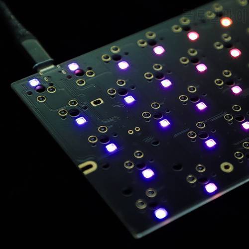 GH60 HHKB-style Oni Hot Swappable Both Underglow Switch RGB VIA Programmable PCB Compatible with Tokyo 60
