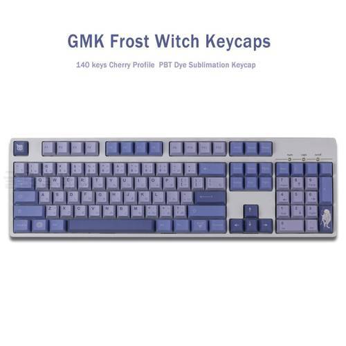 140 Keys GMK Frost Witch Keycaps Japanese PBT Dye Sublimation Mechanical Keyboard Keycap Cherry Profile For MX Switch