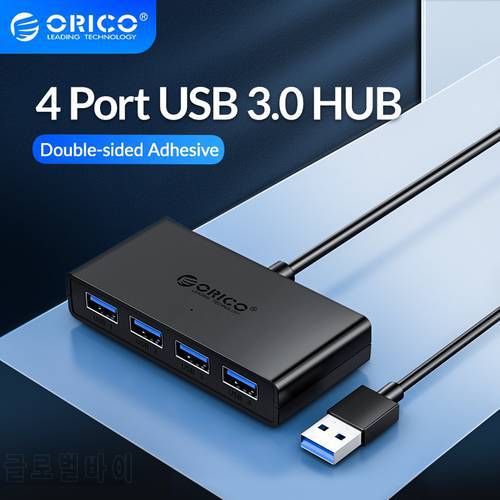 ORICO USB HUB 4 Port USB3.0 Hub Splitter With 5V Micro USB Power Port 30 100cm cable Multiple for Computer Laptop PC Accessories