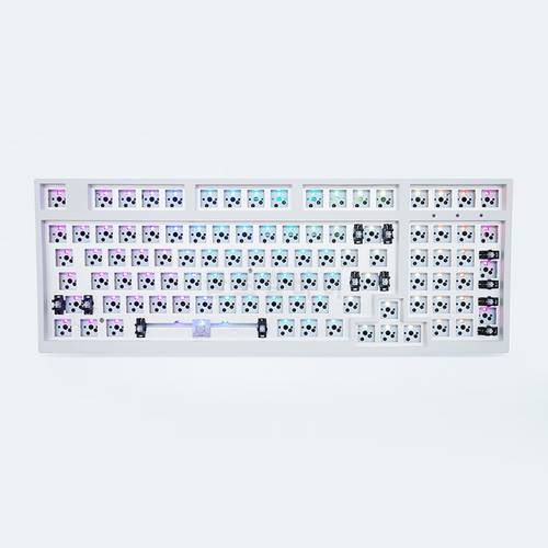 98Keys Hotswap DIY Keyboard Kit Wireless bluetooth 2.4G Type-c 3/5pin RGB Music Rhythm Drive Mechanical Keyboard Customized Kit
