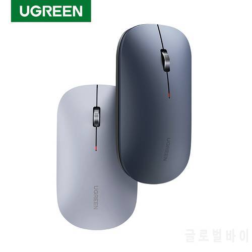 UGREEN Mouse Wireless Silent Mouse 4000 DPI For Computer Laptop PC Mice Souris Sans Fil 3cm Thin Slim Quiet 2.4G Wireless Mouse