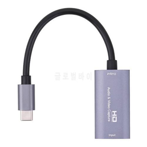 4K 1080P Type C Video Capture Card HDMI-compatible USB 2.0 Video Grabber for PS4 PS5 Switch Phone Game Record PC Live Streaming