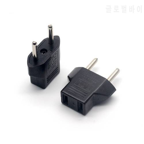 New Universal Travel US to EU AC Plug Adapter Converter USA to Euro Europe Wall Power Charge Outlet Sockets 1/2/5Pcs
