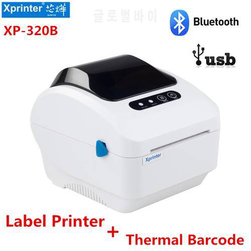 Xprinter 80mm Thermal Label Printer 20mm-80mm Barcode Sticker Printer Bluetooth Printer 320B Bluetooth USB