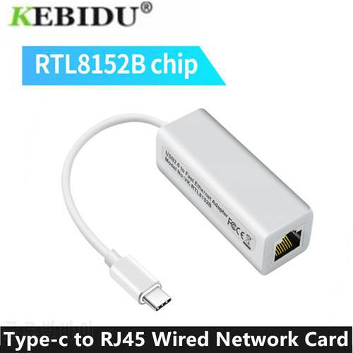 Chips 9700 RTL8152B SR9900 Type-c to RJ45 Wired Network Card Super Speed USB 2.0 to Ethernet 100Mbps Adapter for Windows7 PC