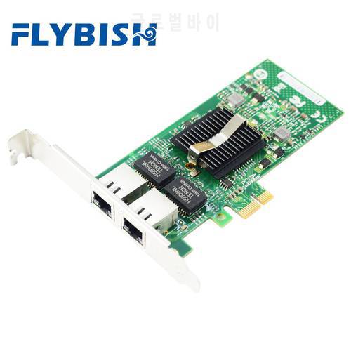82575-T2 PCI-Ex1 Gigabit Network adapter Dual RJ45 Port Network Lan card for Intel 82575 chip the same as E1G42ET