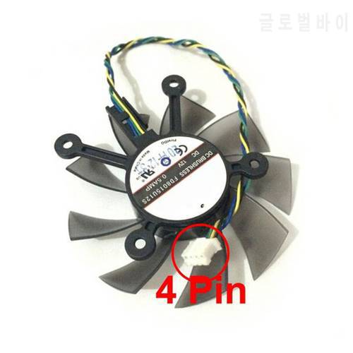 75MM FD8015U12S DC12V 0.5AMP 4PIN Cooler Fan for asus GTX 560 GTX550Ti HD7850 Graphics Video Card Cooling Fans