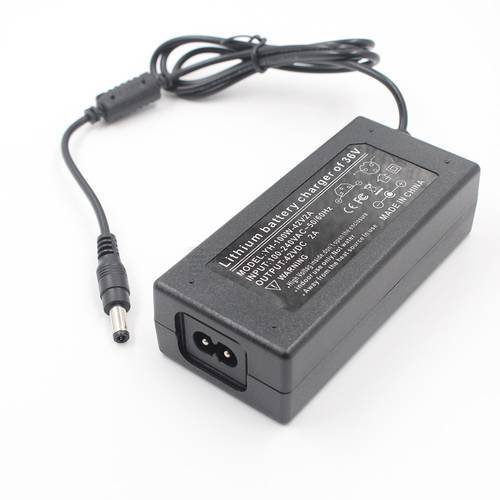 Output 42 V 2A Power Charger Lithium Battery Li-ion 42V2A Input AC 110 -240V for 10series 36V2A Electric Bicycle Battery Charger
