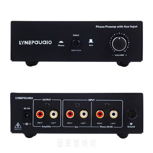 Record player vinyl record player MM phono amplifier pre-stage phono amplifier PHONO line switching input volume control