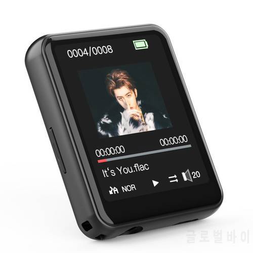 MP3 Player with BT 5.0 Supports TF up to 128GB Full Touch Screen Built-in Speaker Support FM radio Voice recorder E-Book