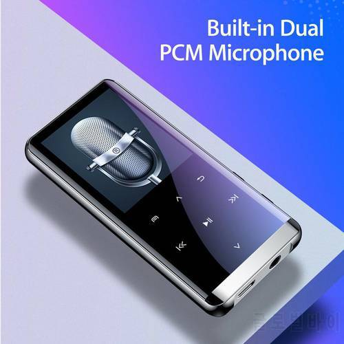 Bluetooth-compatible Player MP3 MP4 Sport Music Speakers E-books AMV AVI Video Media FM Radio Recorder Glass Screen MP3 Speaker