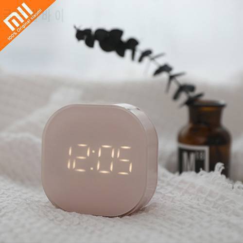 Youpin Electronic Square Alarm Clock Silent Bedside Intelligent Temperature Sensing Magnetic Attraction Desk Clock Home Decor