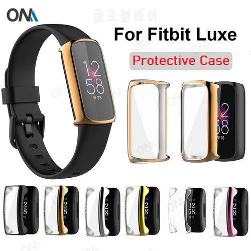 For Fitbit Luxe Screen Protector Case for Fitbit Luxe Ultra Slim Soft Smart watch Cover for Fitbit Luxe Protective Bumper Shell
