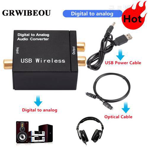 Bluetooth digital-to-analog audio converter digital optical CoaxCoaxisToslink to analog RCA L/R suitable for audio equipment