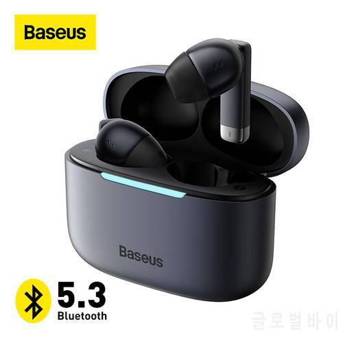 Baseus E9 TWS Bluetooth 5.3 Earphones ENC Wireless headphones, 4-mic HD calling, 30 hours of battery life, Wireless charging