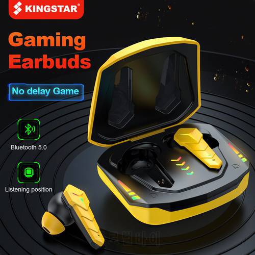 KINGSTAR TWS Gaming Earbuds Wireless Headphones with Microphone Bluetooth Earphones Bass Stereo Positioning PUBG Gamer Headsets