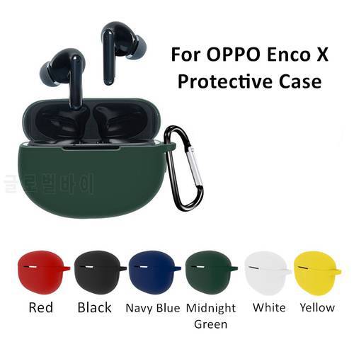 Shockproof For Oppo Enco X Case Cover Soft Silicone Proective Sleeve Bluetooth Wireless Earphone Case Cover Charging Box Case
