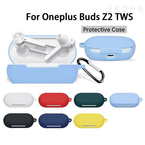 Suitable For Oneplus Buds Z2 TWS Wireless Bluetooth Heatset Protective Sleeve Silicone Earbuds Shell oneplusbuds z2 With Hook