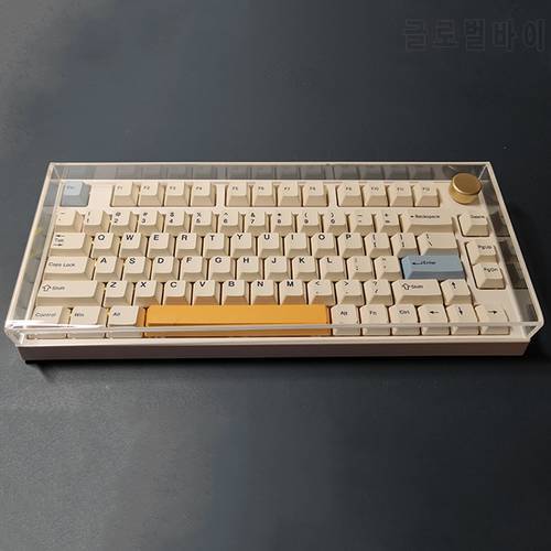 NJ80 Dustproof Transparent Acrylic Cover For 75% Mechanical Keyboard Cover Compatible With SA OEM Cherry Profile Keycaps